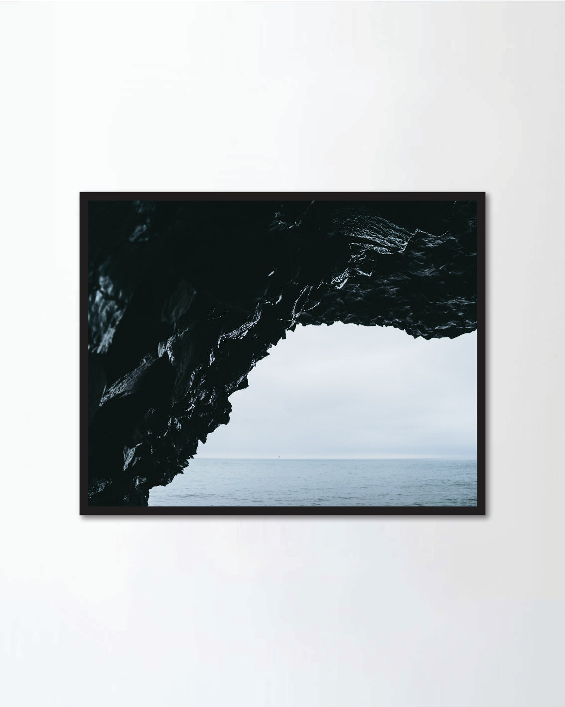 View from the cave on Reynisfjara