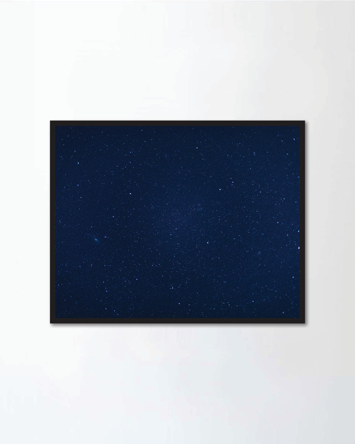 Closeup night blue starry sky