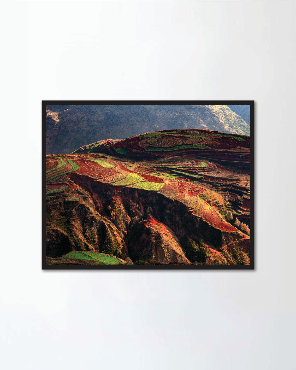 Colored Red Earth Terraces