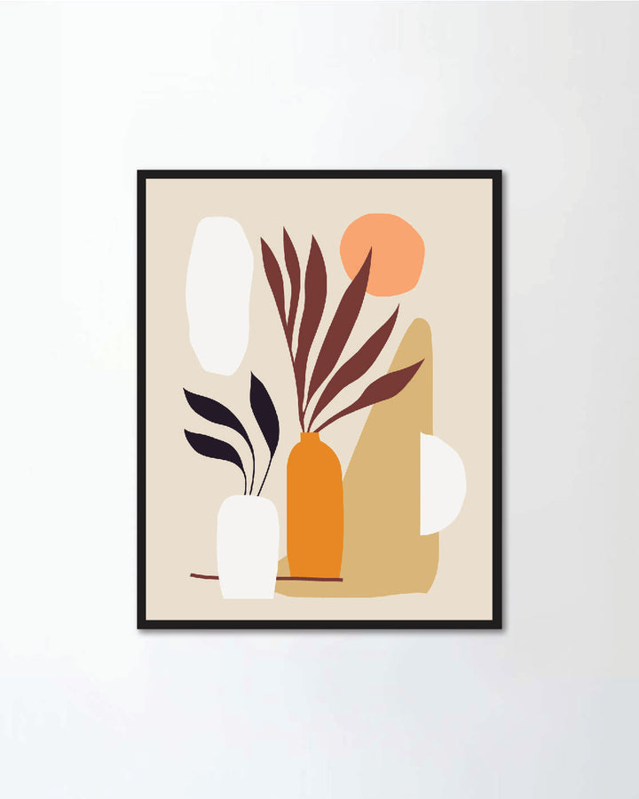 Botanical wall art vector