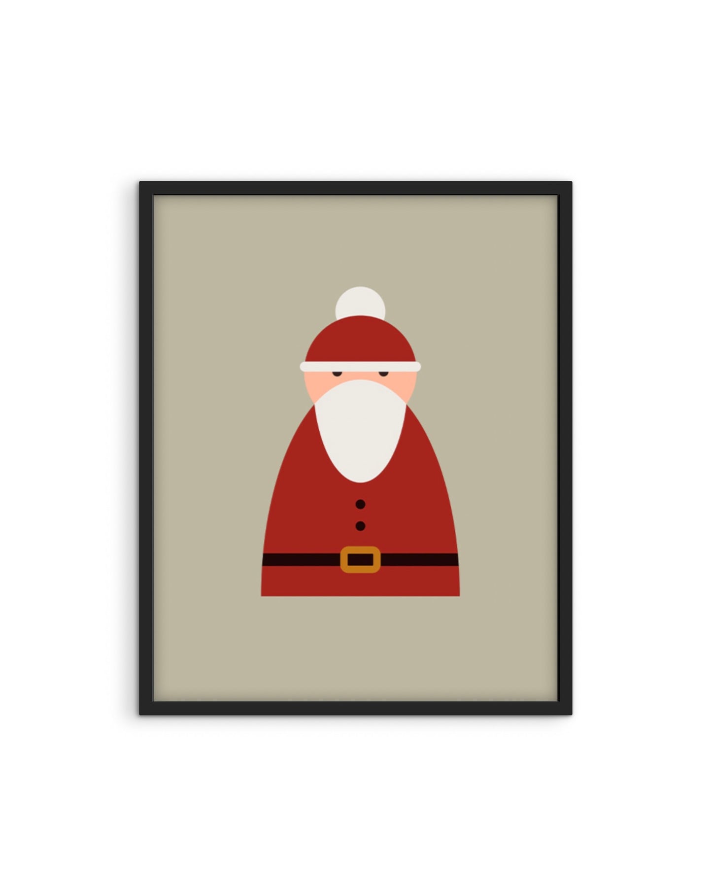 Minimal Santa Poster