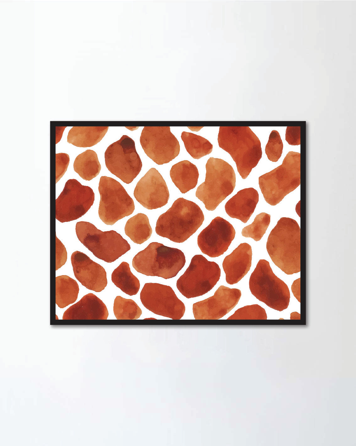Seamless watercolor pattern with giraffe spots