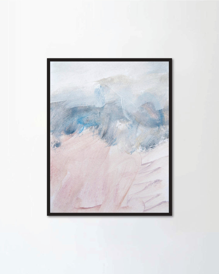 Abstract light blue art painting background