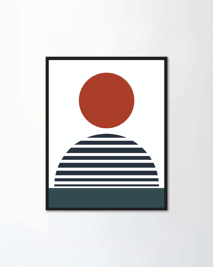 Set abstract geometrical shapes