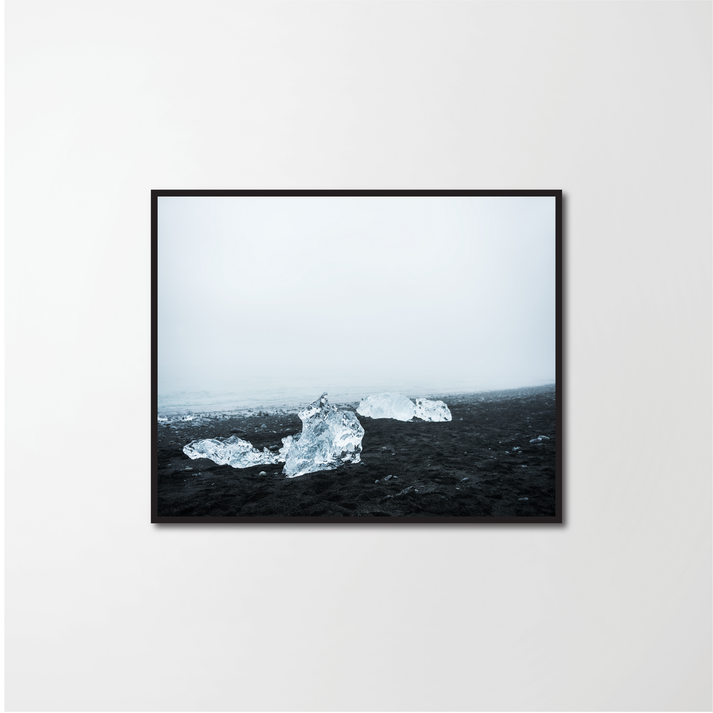 Icebergs on the beach