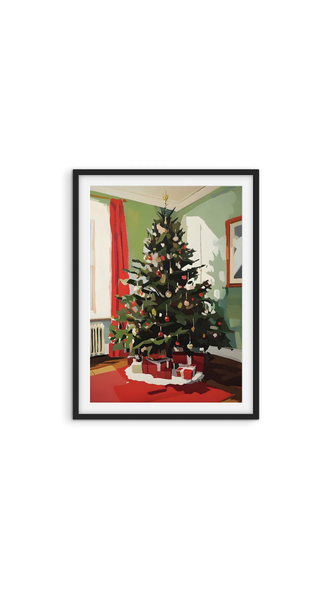 Green Room Christmas Tree Print