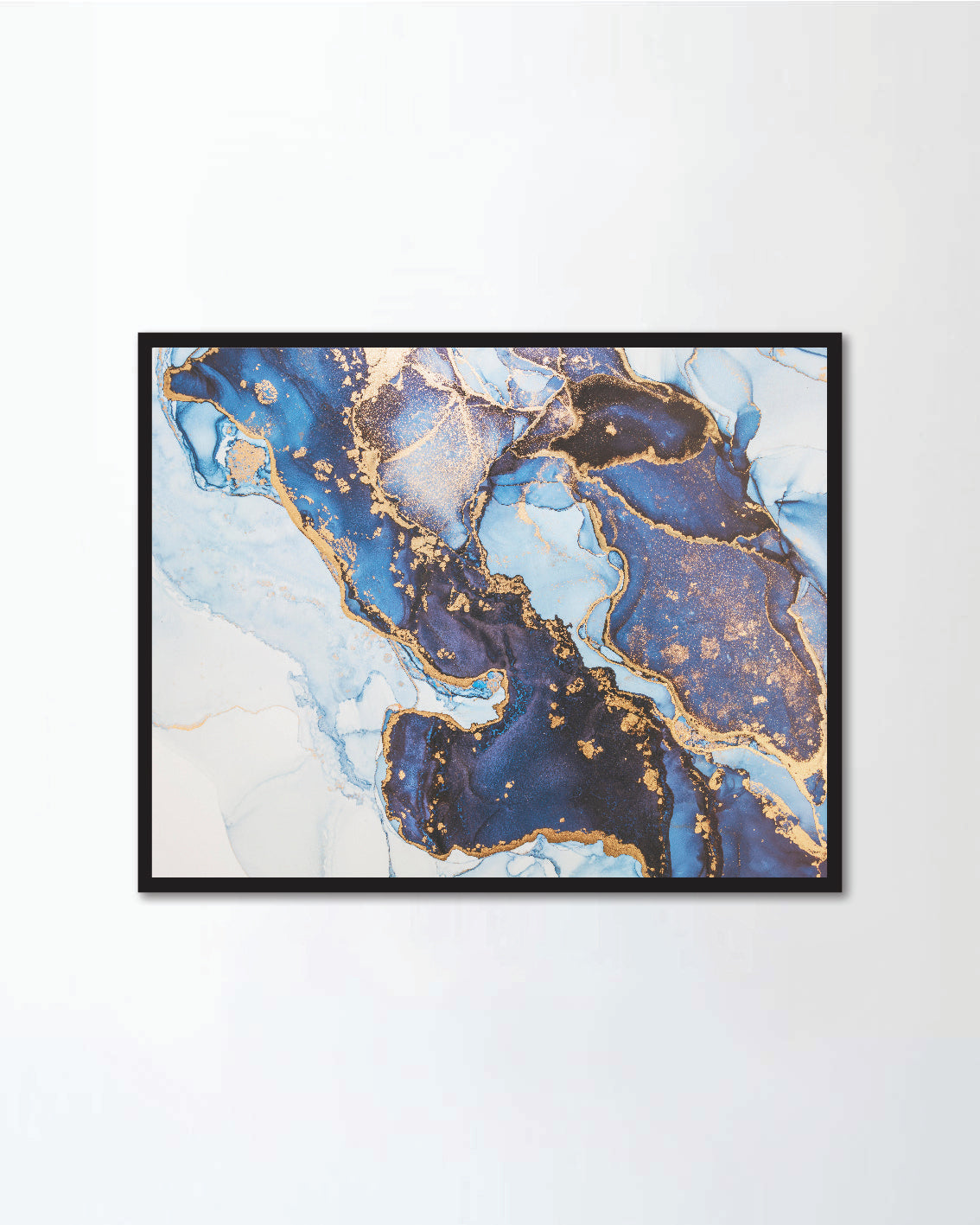 Luxury abstract fluid art painting in alcohol ink