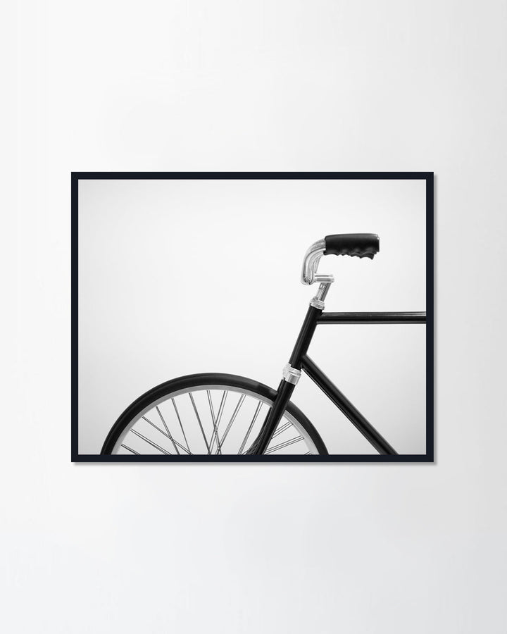 Black retro bicycle