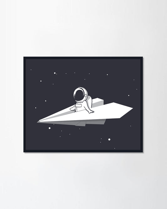 Airplane through universe