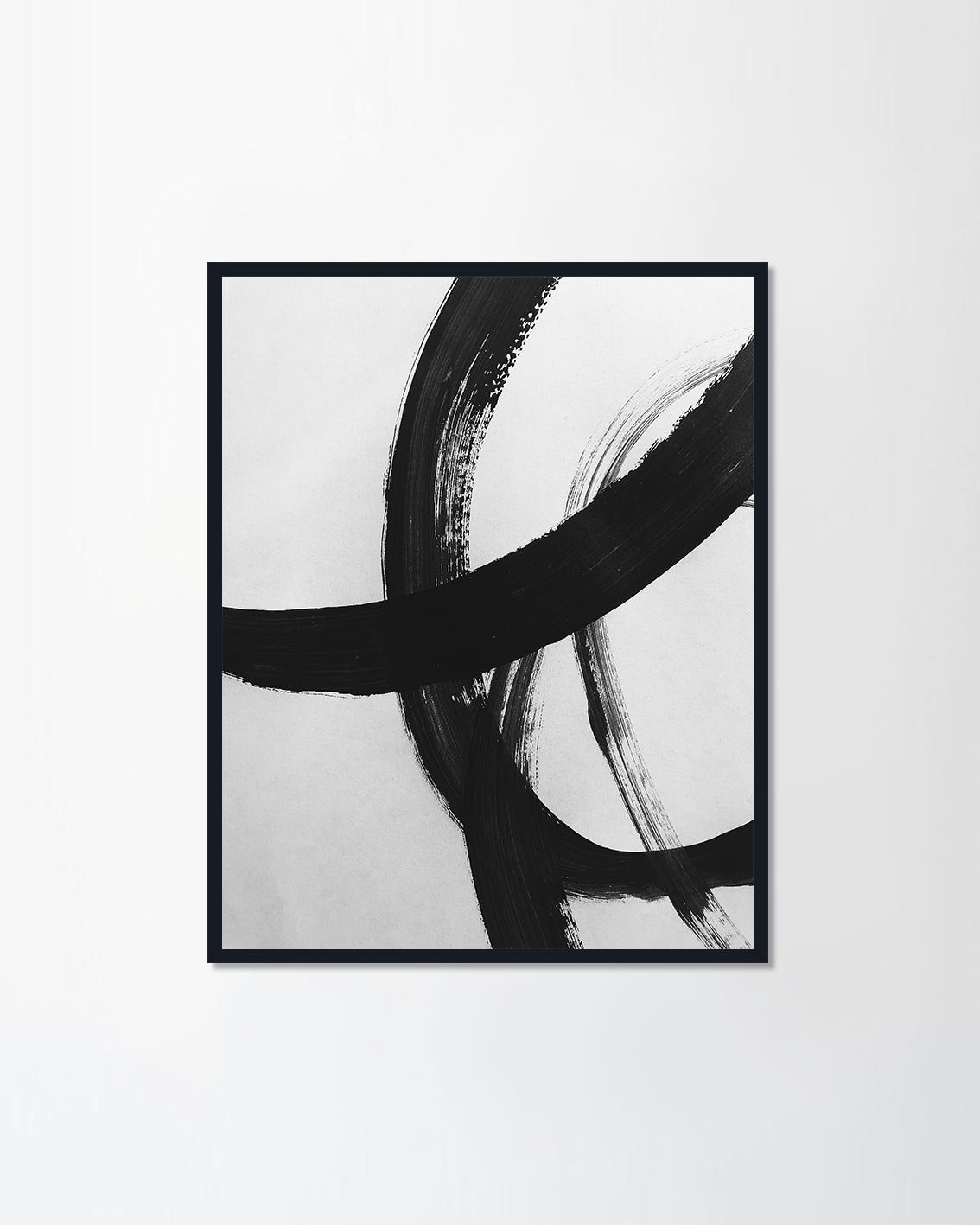 white and black abstract acrylic