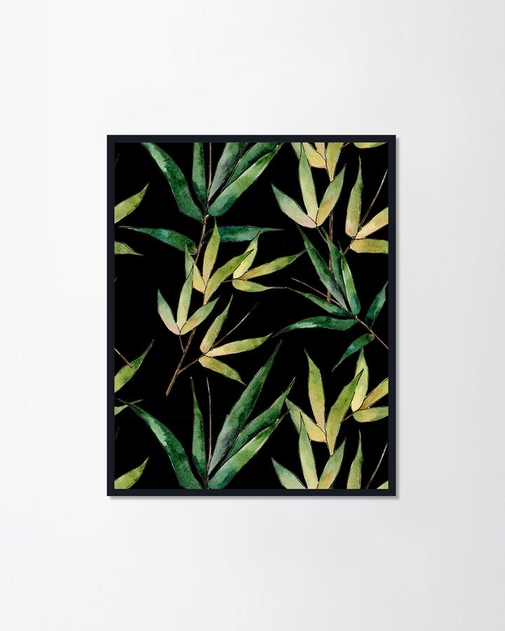 Aquarelle wild bamboo tree