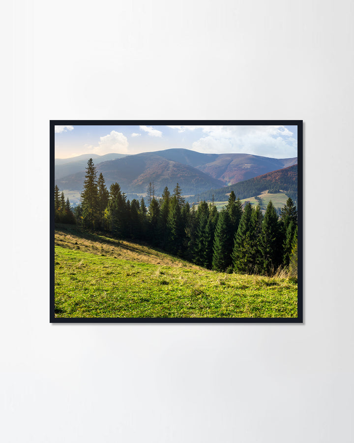 hillside of mountain range