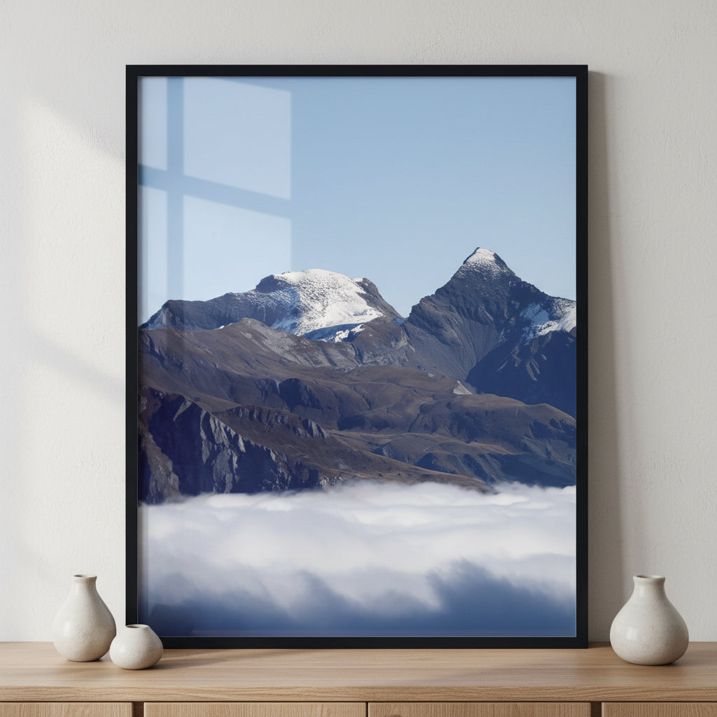Jungfraujoch, Switzerland ภาพติดผังสไตล์วิวธรรมชาติ สำหรับตกแต่งบ้านและคอนโด พร้อมกรอบคุณภาพ