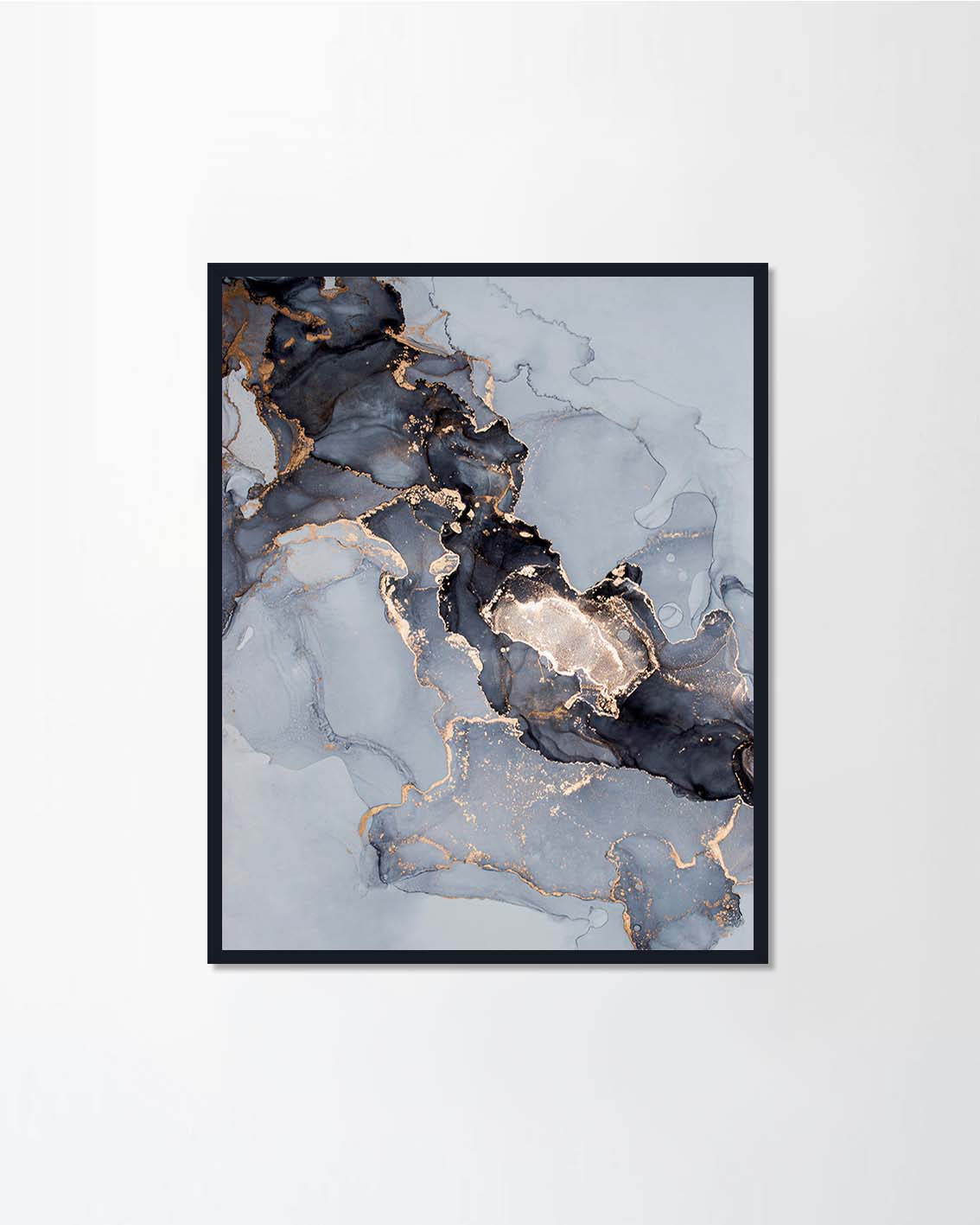 glowing golden veins