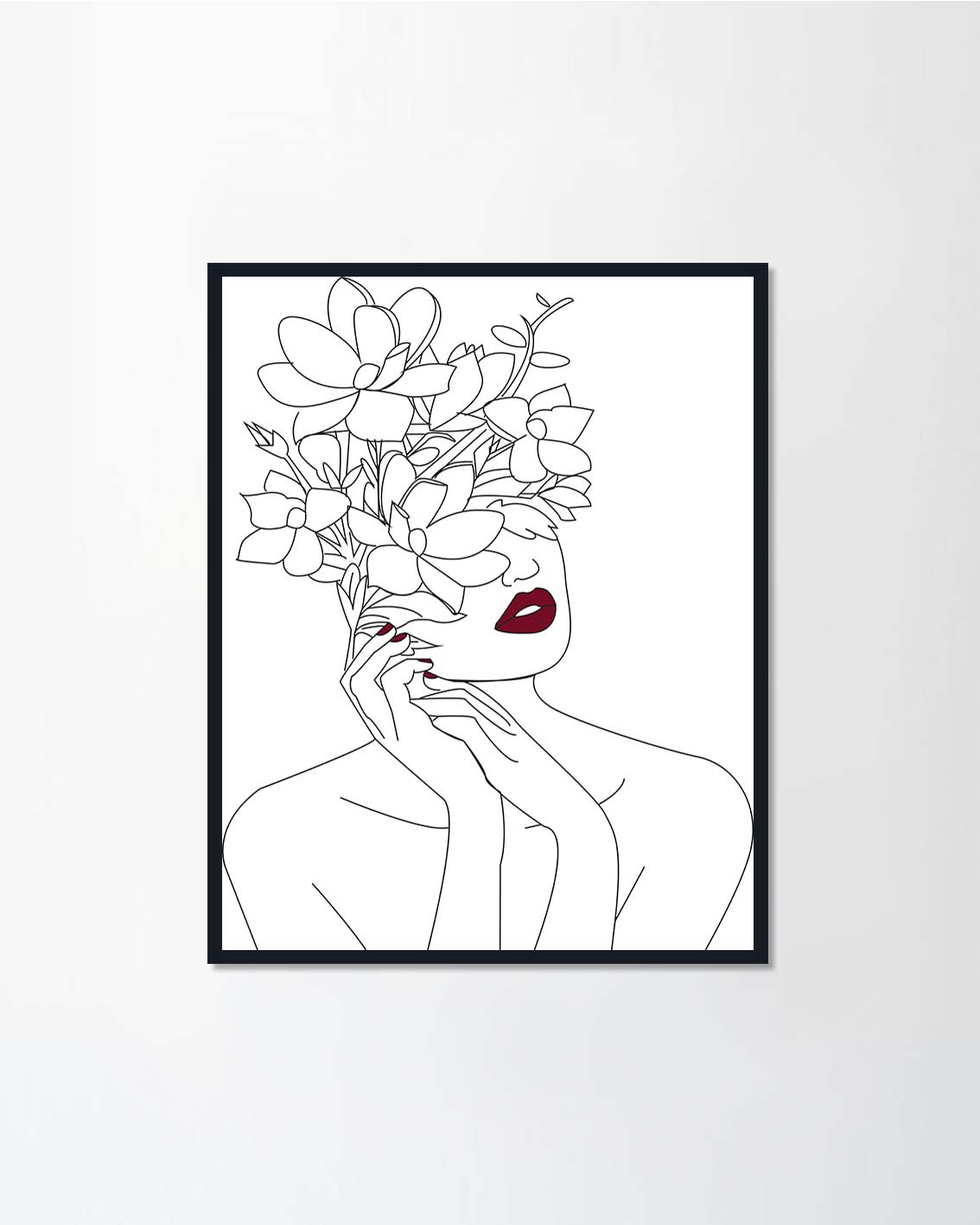 Flowers and lipstick