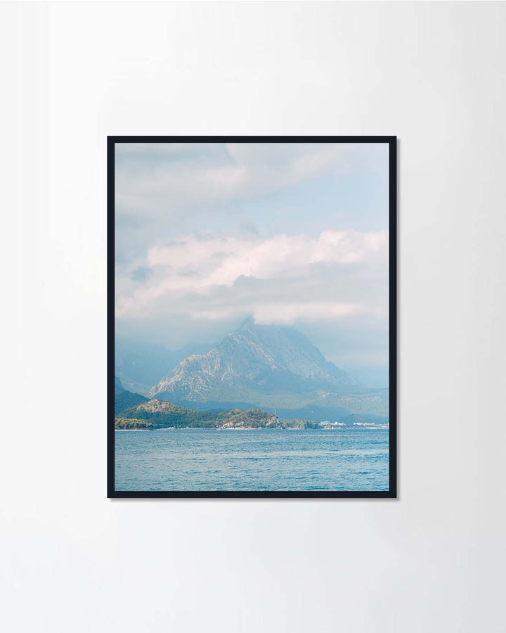 Turkish coast with blue sea