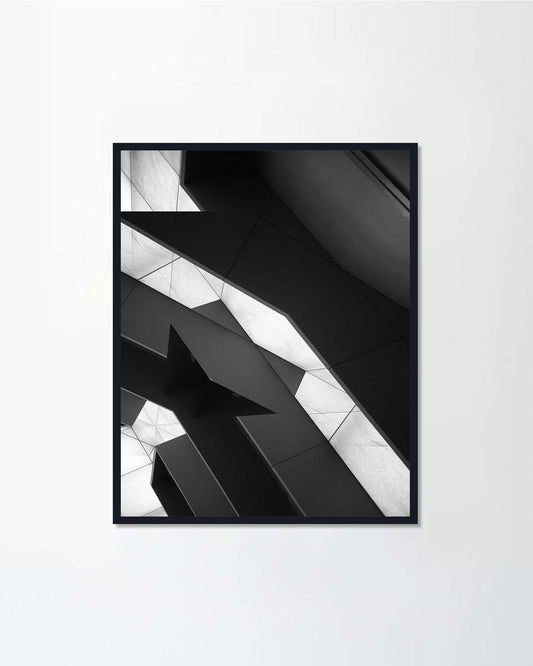 Black and white wall panels