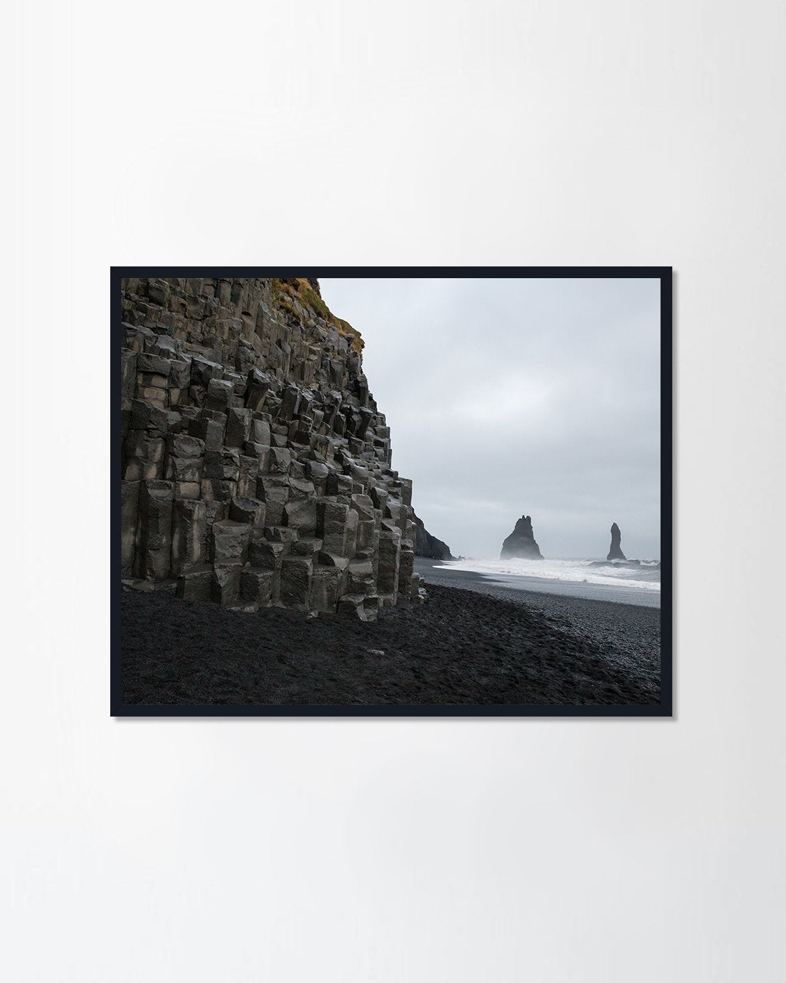 The black sand beach