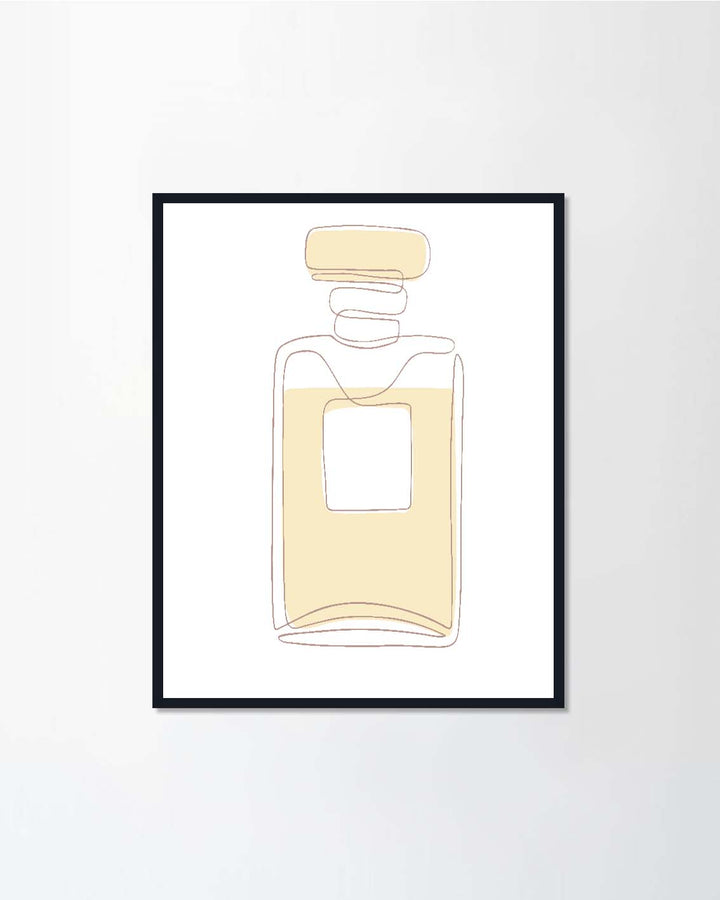 Perfume glass bottle