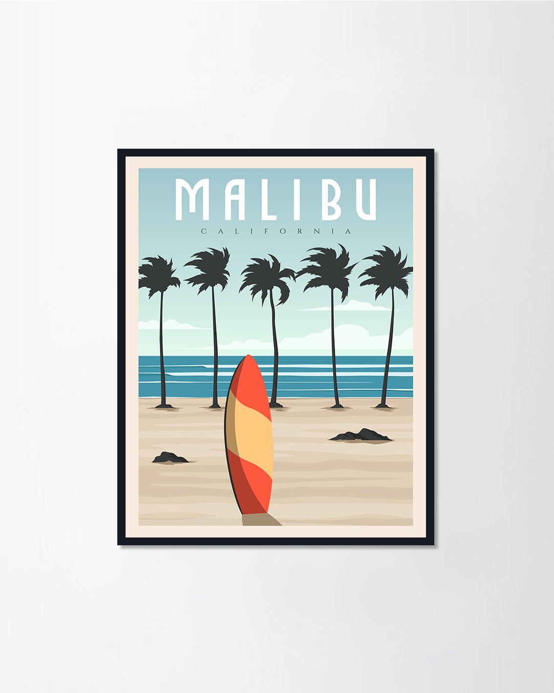 malibu california beach vintage