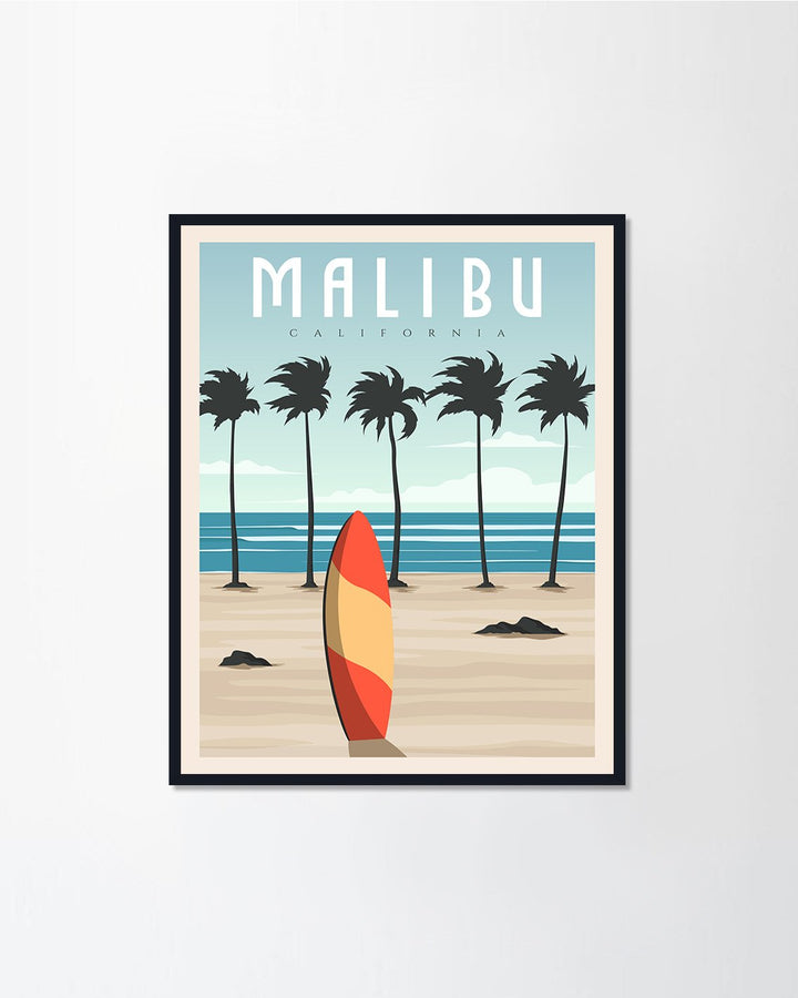 malibu california beach vintage