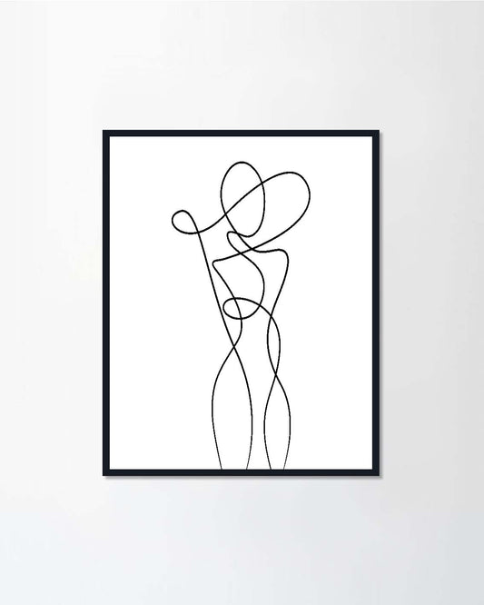 Abstract Woman Body Continuous