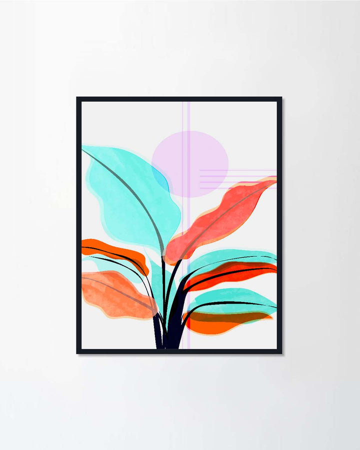 watercolor flower and leaves ll