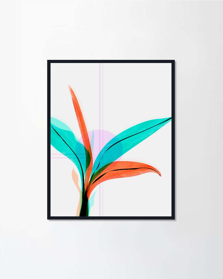 watercolor flower and leaves lll