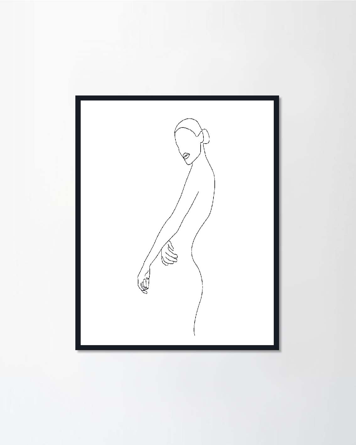 Woman Body One Line Drawing