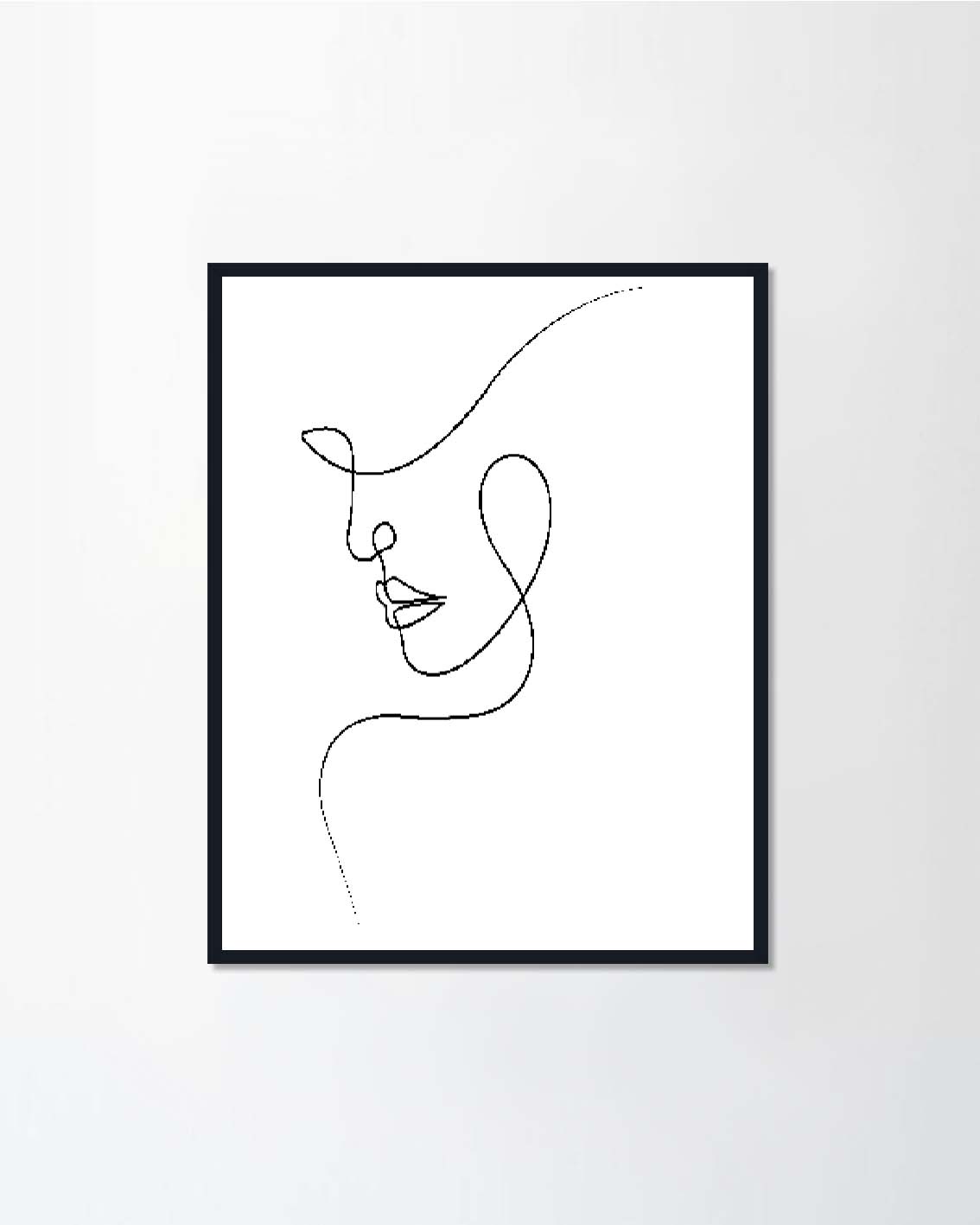 Simple silhouette of a woman's
