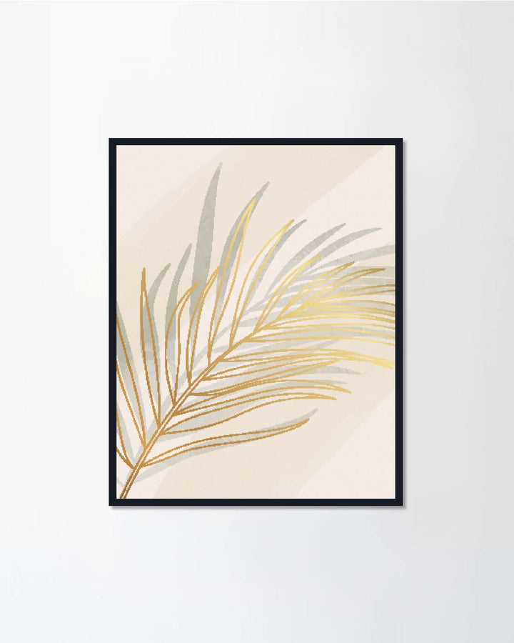 Golden foliage line art l