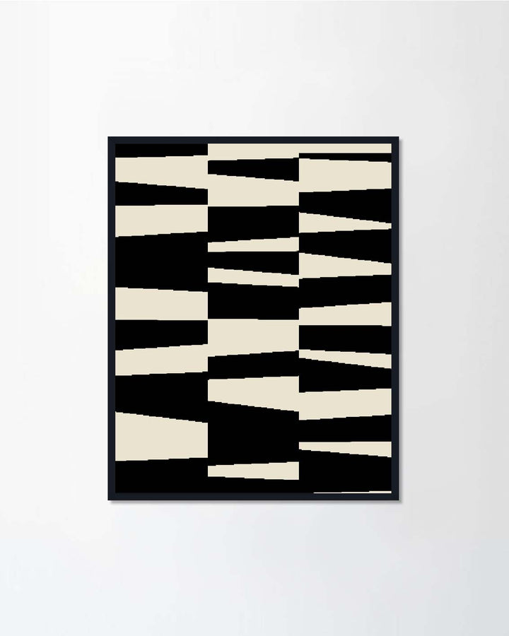 Simple geometric shapes in black