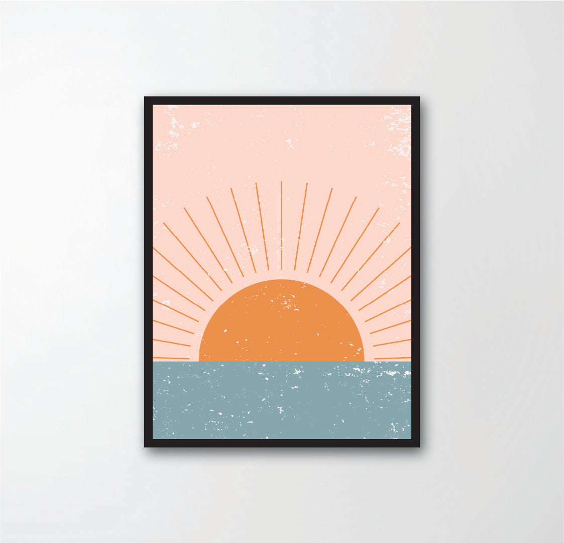 Sun and Moon Abstract