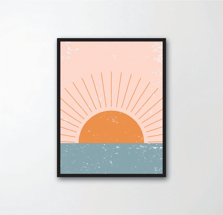 Sun and Moon Abstract