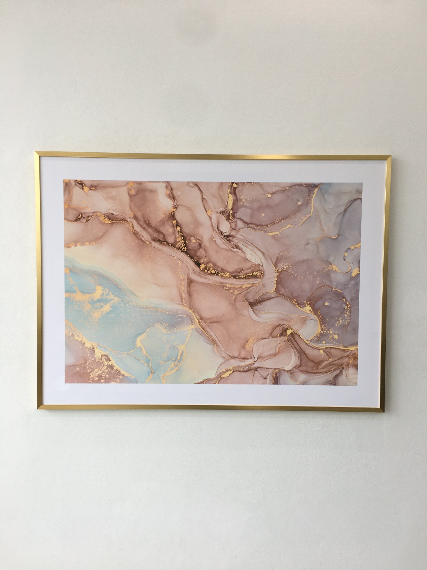 Natural luxury abstract fluid art painting