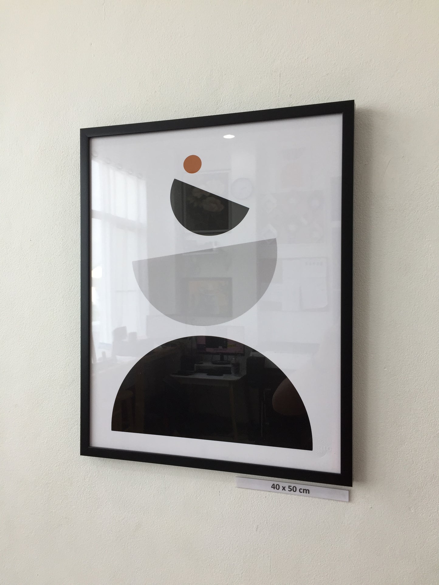 minimalist geometrical abstract art mid century