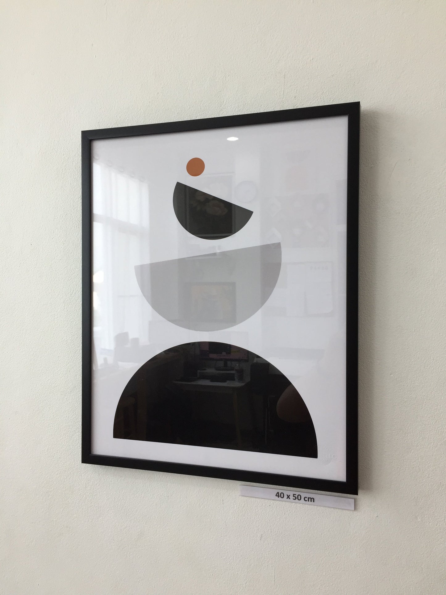 minimalist geometrical abstract art mid century