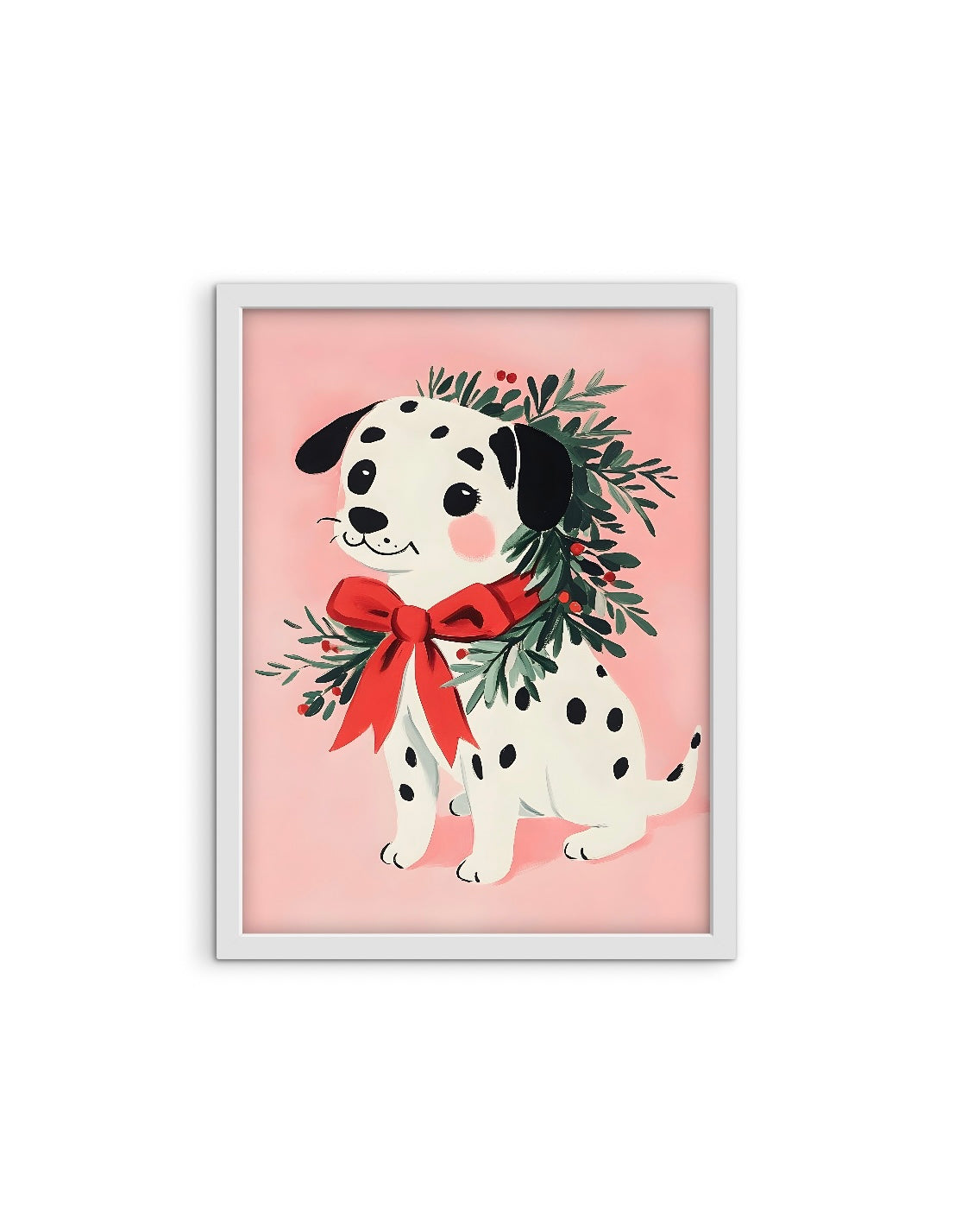 Christmas Girl Portrait Print
