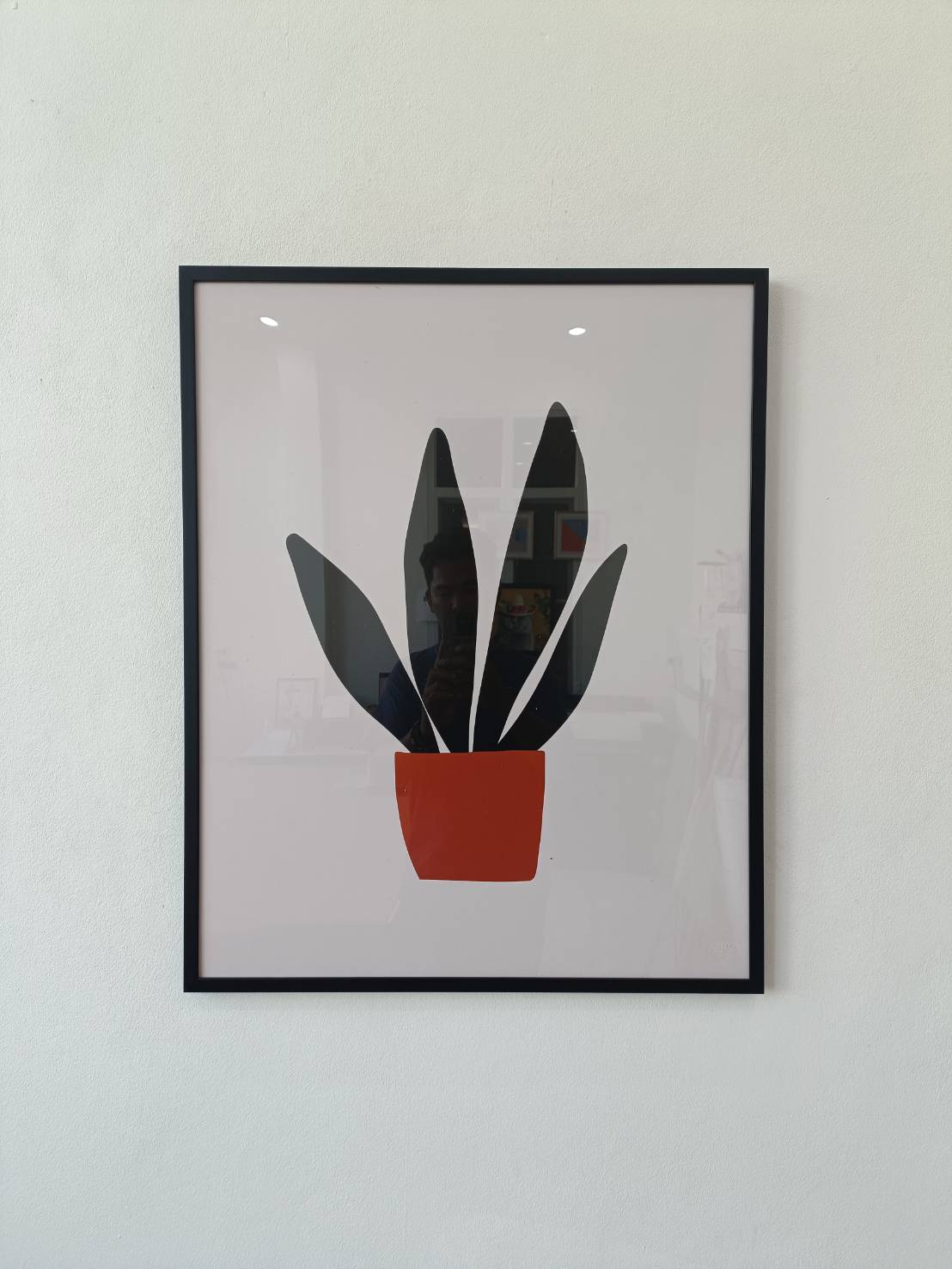 Leaves in pot