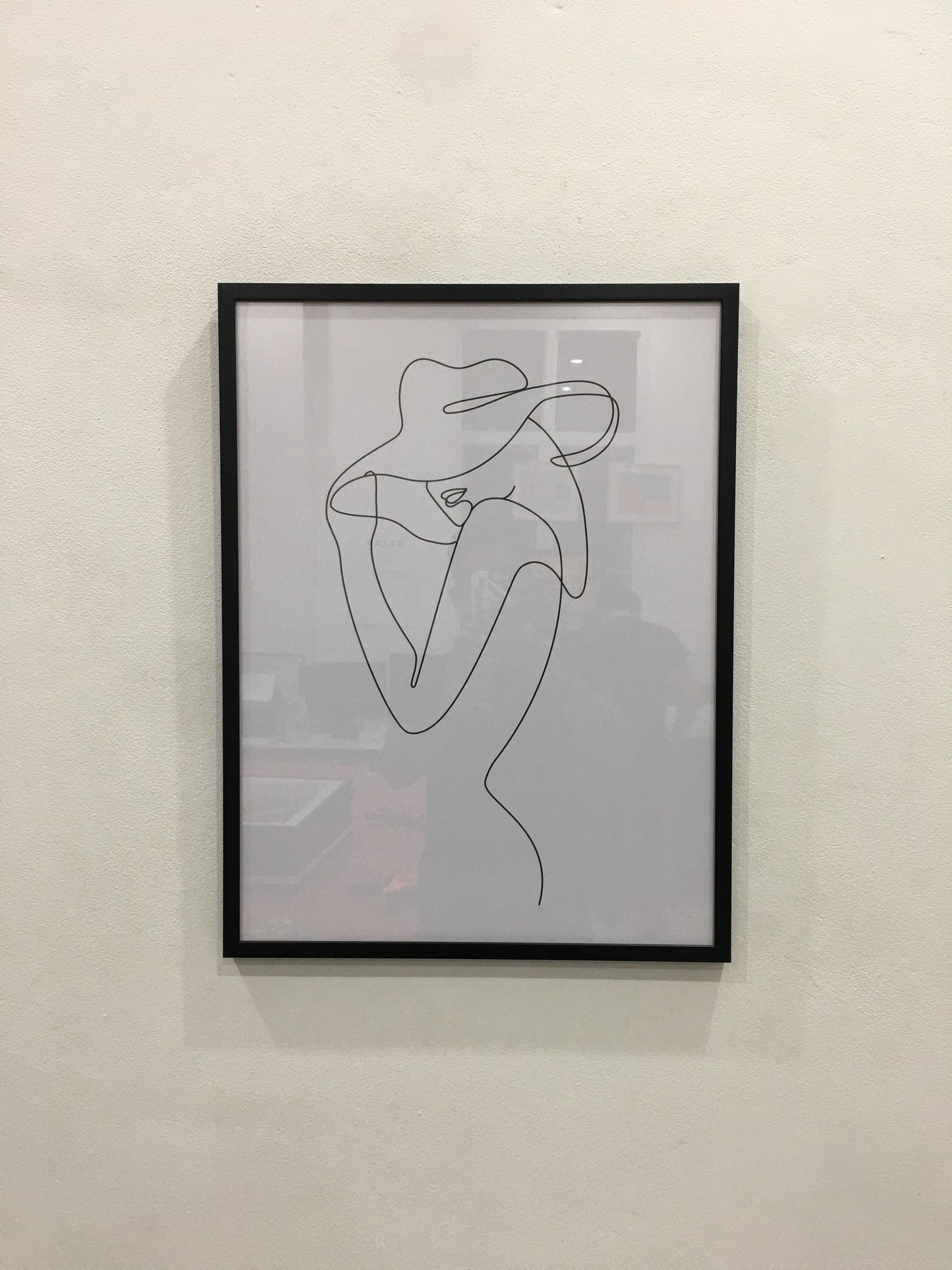Line art woman illustration