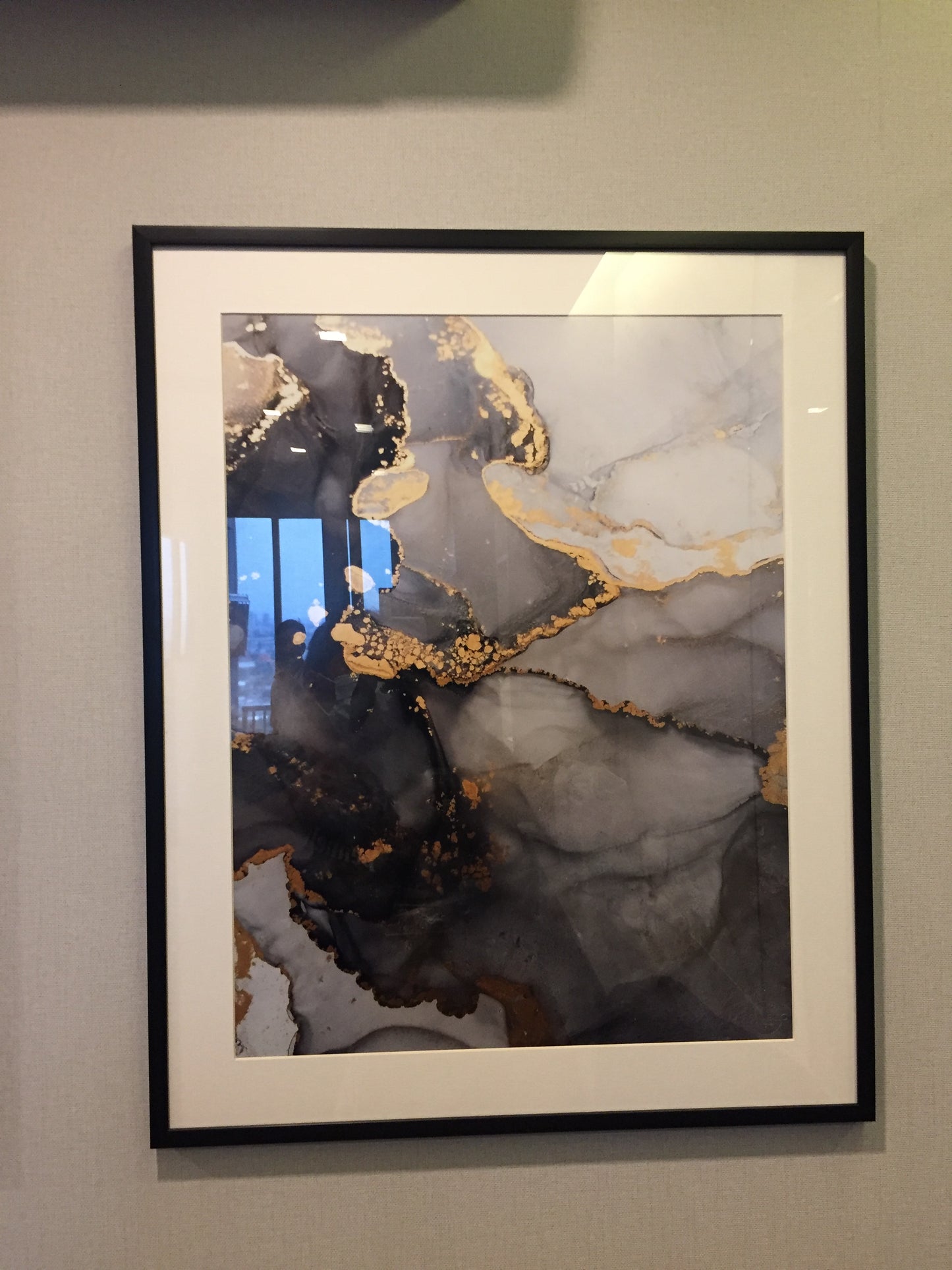 Luxury abstract fluid art painting