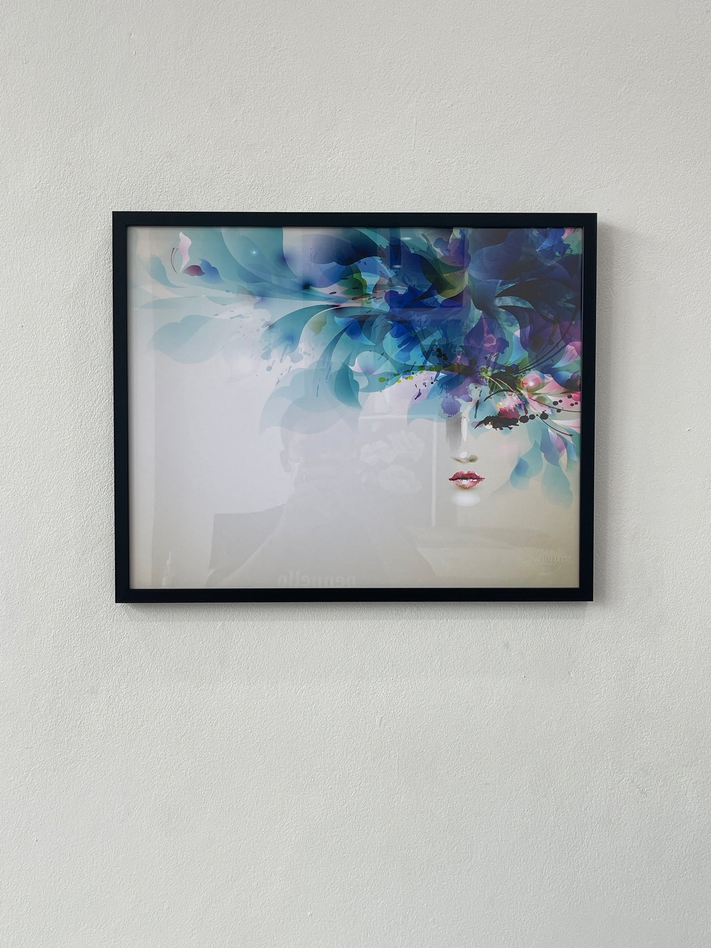 Women with abstract design