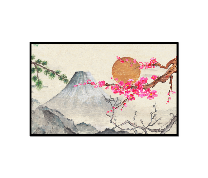 painting mountain cherry tree