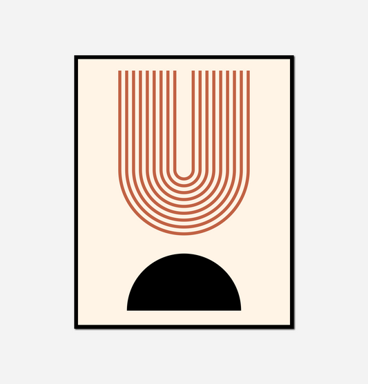art black orange design