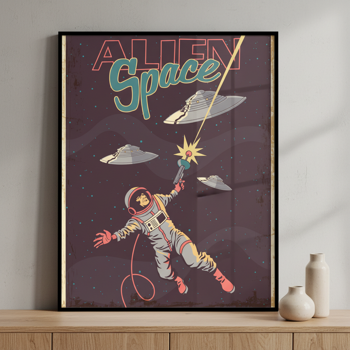 Astronaut flying air