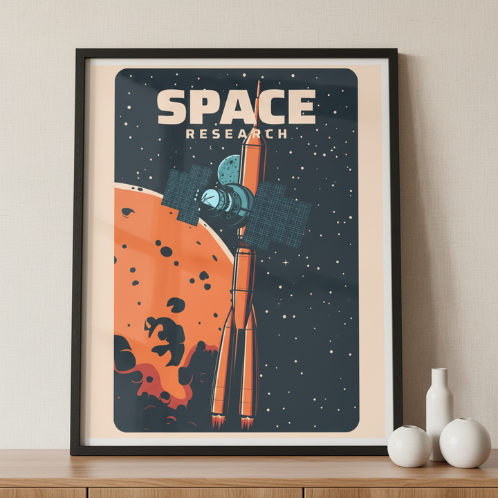 Space station satellite rocket