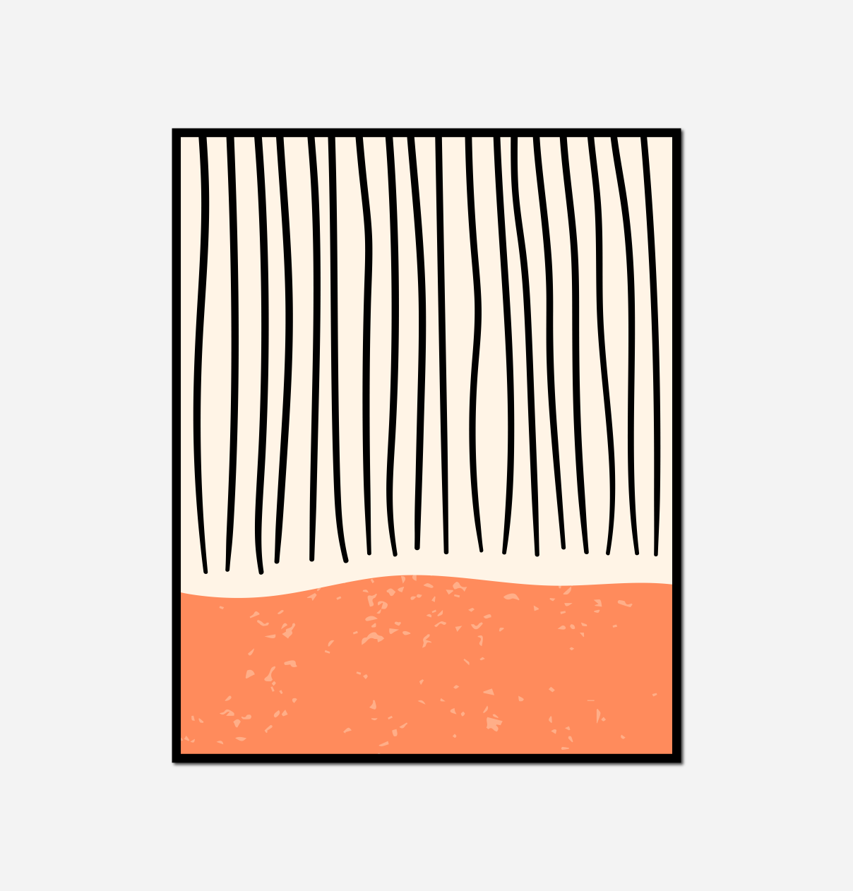 close painting line lines