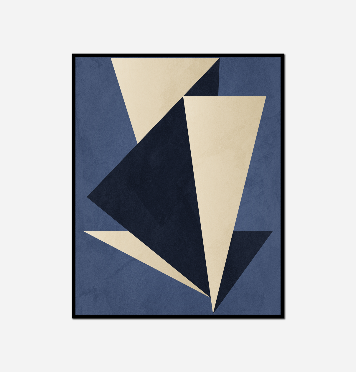 painting blue beige design