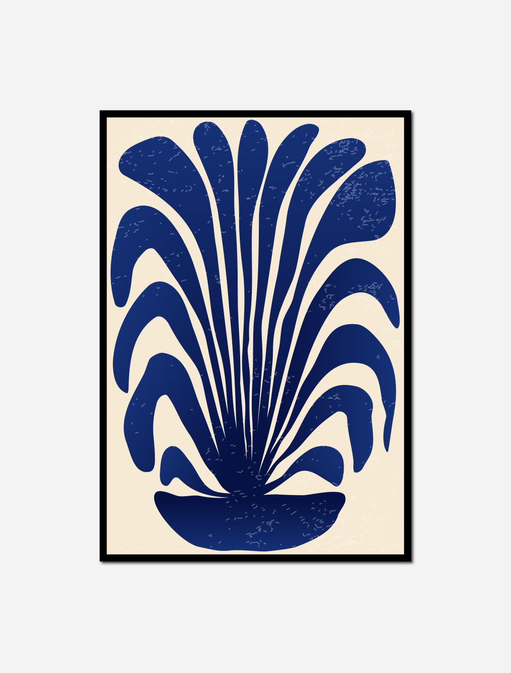 blue white plant black