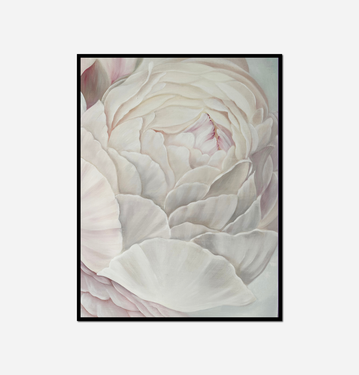 white flower black